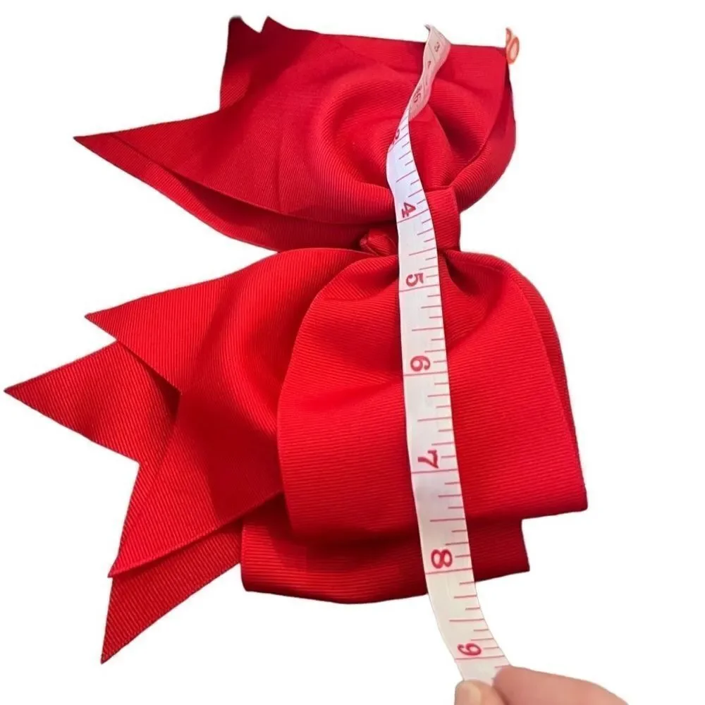 8” Large Cheer Bows Wide Grosgrain Ribbon